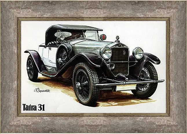 Картина в раме - Retro cars - Ретро автомобили
