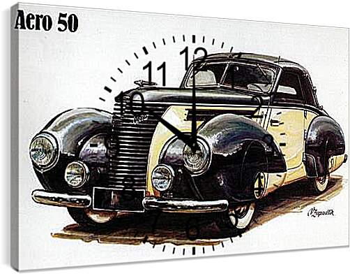 Часы картина - Retro cars - Ретро автомобили
