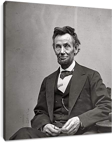 Постер и плакат - February 5, 1865. Abraham Lincoln. - 05 Февраля 1865г. Авраам Линкольн