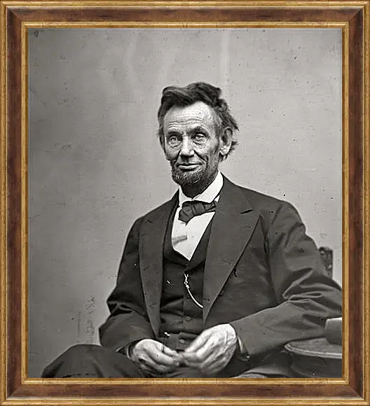 Картина в раме - February 5, 1865. Abraham Lincoln. - 05 Февраля 1865г. Авраам Линкольн