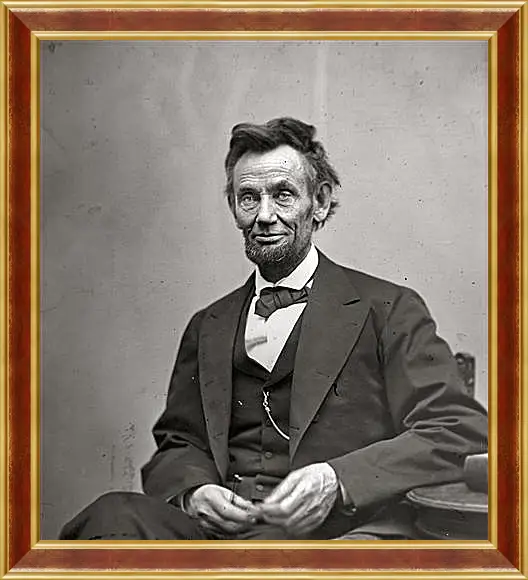 Картина в раме - February 5, 1865. Abraham Lincoln. - 05 Февраля 1865г. Авраам Линкольн