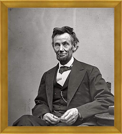 Картина в раме - February 5, 1865. Abraham Lincoln. - 05 Февраля 1865г. Авраам Линкольн