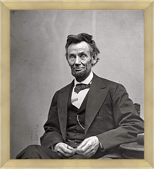 Картина в раме - February 5, 1865. Abraham Lincoln. - 05 Февраля 1865г. Авраам Линкольн