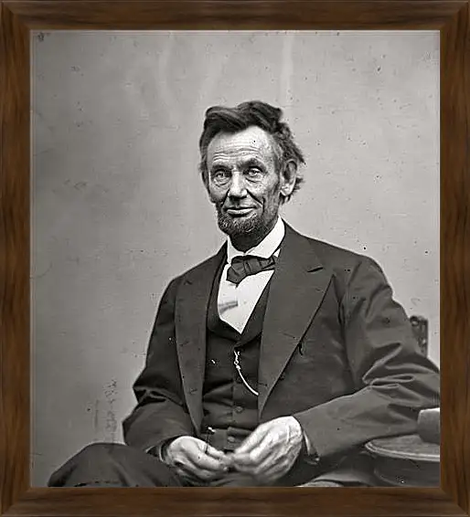 Картина в раме - February 5, 1865. Abraham Lincoln. - 05 Февраля 1865г. Авраам Линкольн