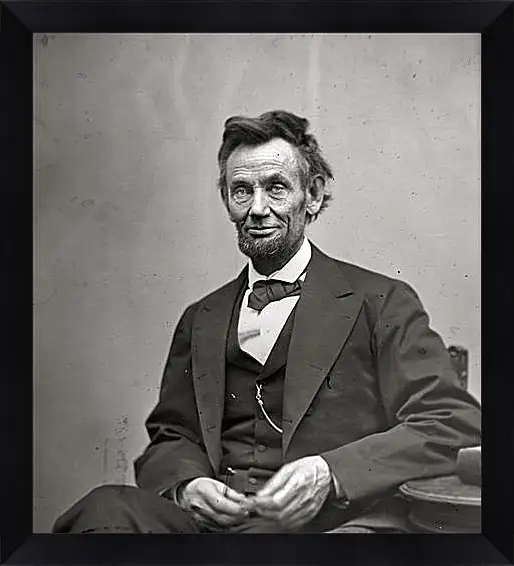 Картина в раме - February 5, 1865. Abraham Lincoln. - 05 Февраля 1865г. Авраам Линкольн