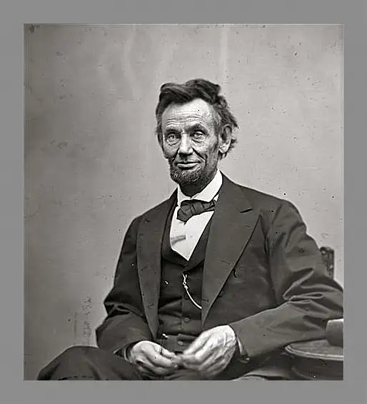 Картина в раме - February 5, 1865. Abraham Lincoln. - 05 Февраля 1865г. Авраам Линкольн