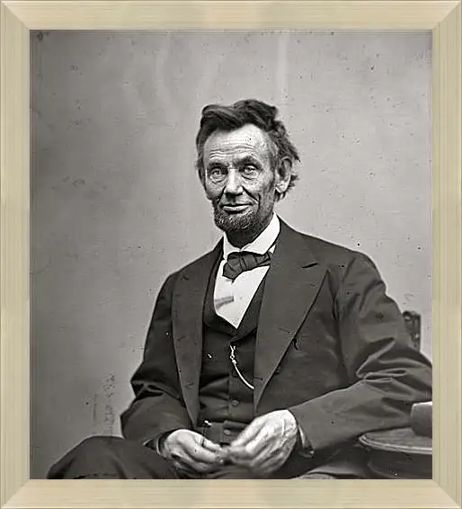 Картина в раме - February 5, 1865. Abraham Lincoln. - 05 Февраля 1865г. Авраам Линкольн