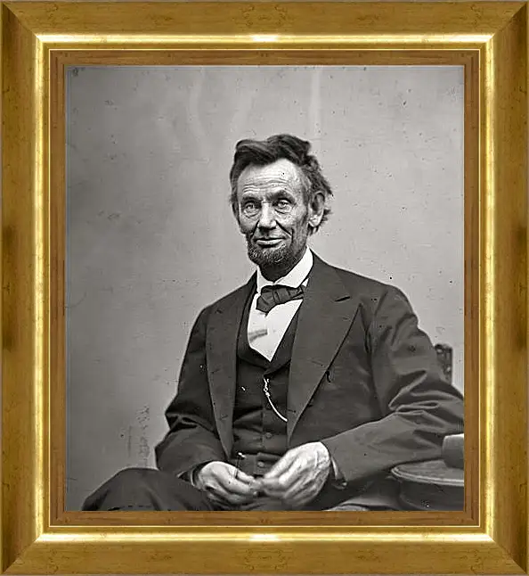 Картина в раме - February 5, 1865. Abraham Lincoln. - 05 Февраля 1865г. Авраам Линкольн