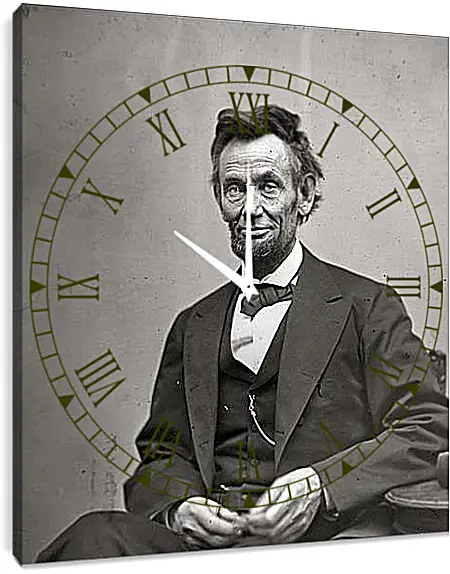 Часы картина - February 5, 1865. Abraham Lincoln. - 05 Февраля 1865г. Авраам Линкольн