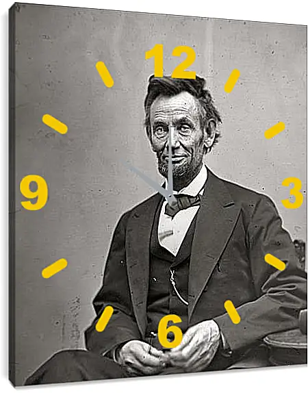 Часы картина - February 5, 1865. Abraham Lincoln. - 05 Февраля 1865г. Авраам Линкольн