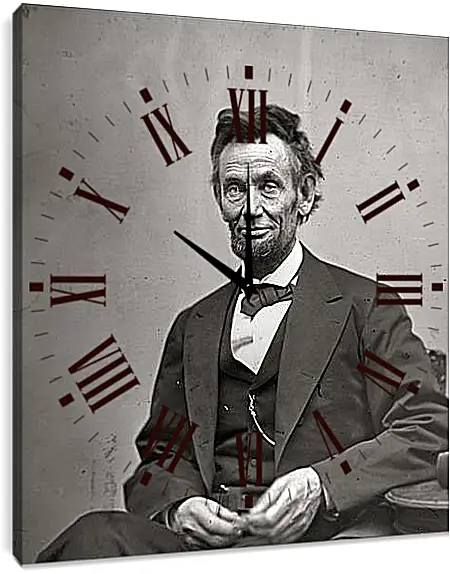 Часы картина - February 5, 1865. Abraham Lincoln. - 05 Февраля 1865г. Авраам Линкольн