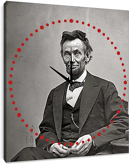 Часы картина - February 5, 1865. Abraham Lincoln. - 05 Февраля 1865г. Авраам Линкольн