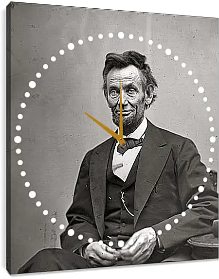 Часы картина - February 5, 1865. Abraham Lincoln. - 05 Февраля 1865г. Авраам Линкольн