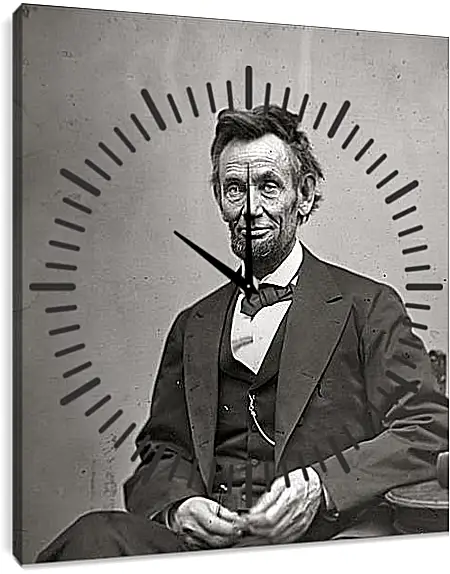 Часы картина - February 5, 1865. Abraham Lincoln. - 05 Февраля 1865г. Авраам Линкольн