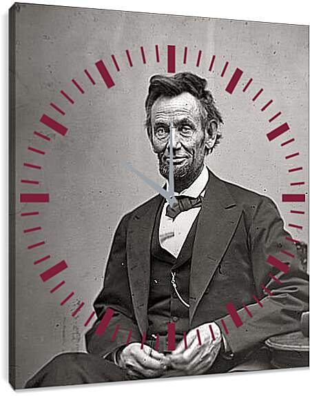 Часы картина - February 5, 1865. Abraham Lincoln. - 05 Февраля 1865г. Авраам Линкольн