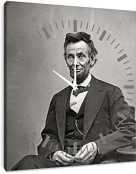 Часы картина - February 5, 1865. Abraham Lincoln. - 05 Февраля 1865г. Авраам Линкольн