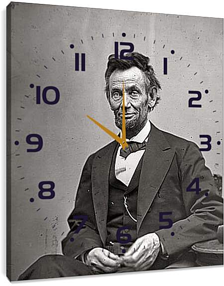 Часы картина - February 5, 1865. Abraham Lincoln. - 05 Февраля 1865г. Авраам Линкольн