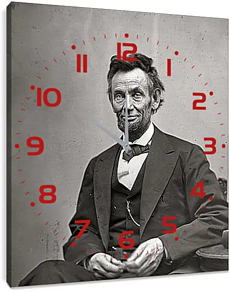 Часы картина - February 5, 1865. Abraham Lincoln. - 05 Февраля 1865г. Авраам Линкольн