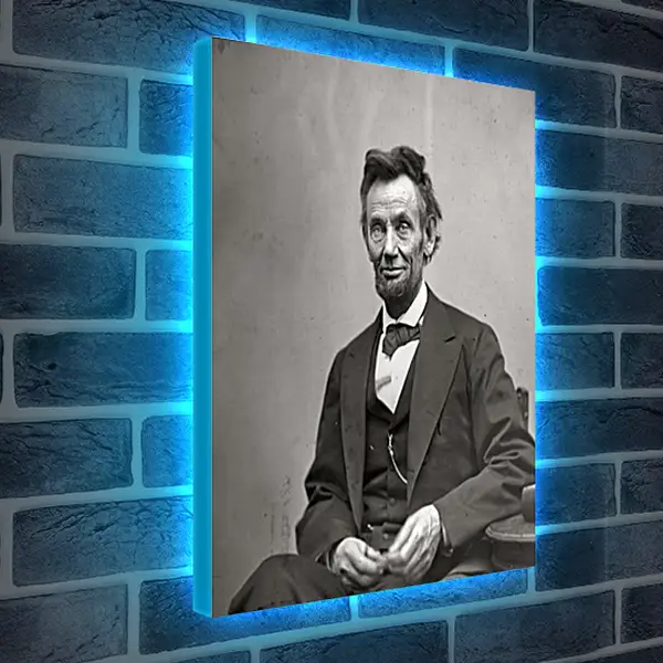 Лайтбокс световая панель - February 5, 1865. Abraham Lincoln. - 05 Февраля 1865г. Авраам Линкольн