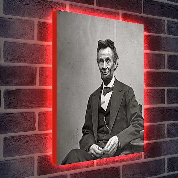 Лайтбокс световая панель - February 5, 1865. Abraham Lincoln. - 05 Февраля 1865г. Авраам Линкольн