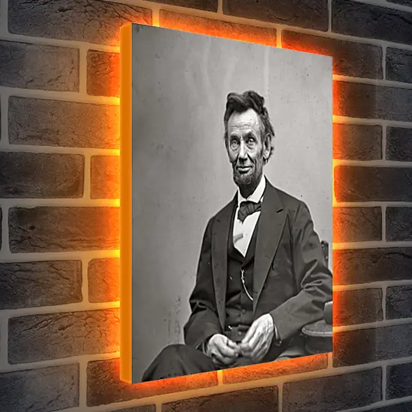 Лайтбокс световая панель - February 5, 1865. Abraham Lincoln. - 05 Февраля 1865г. Авраам Линкольн