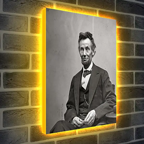 Лайтбокс световая панель - February 5, 1865. Abraham Lincoln. - 05 Февраля 1865г. Авраам Линкольн