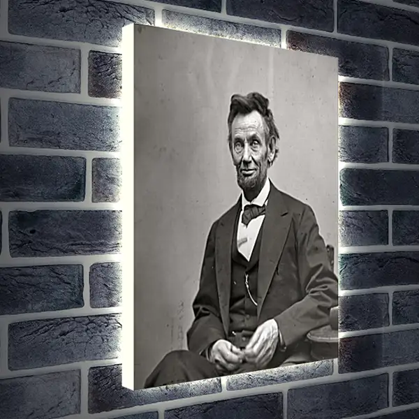 Лайтбокс световая панель - February 5, 1865. Abraham Lincoln. - 05 Февраля 1865г. Авраам Линкольн