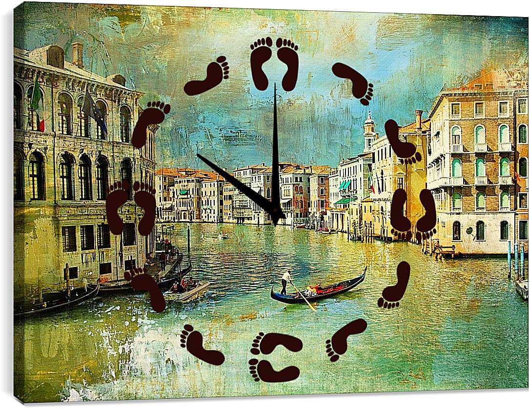 Часы картина - Венеция. Италия.