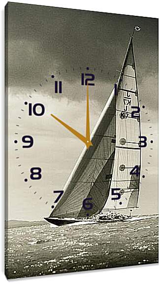 Часы картина - яхты
