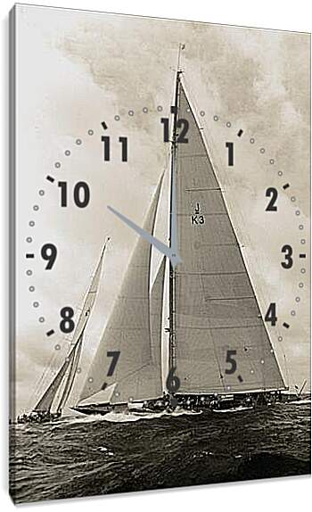 Часы картина - яхты
