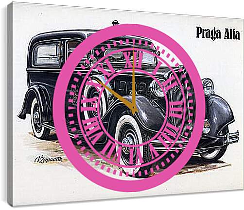 Часы картина - Praga Alfa
