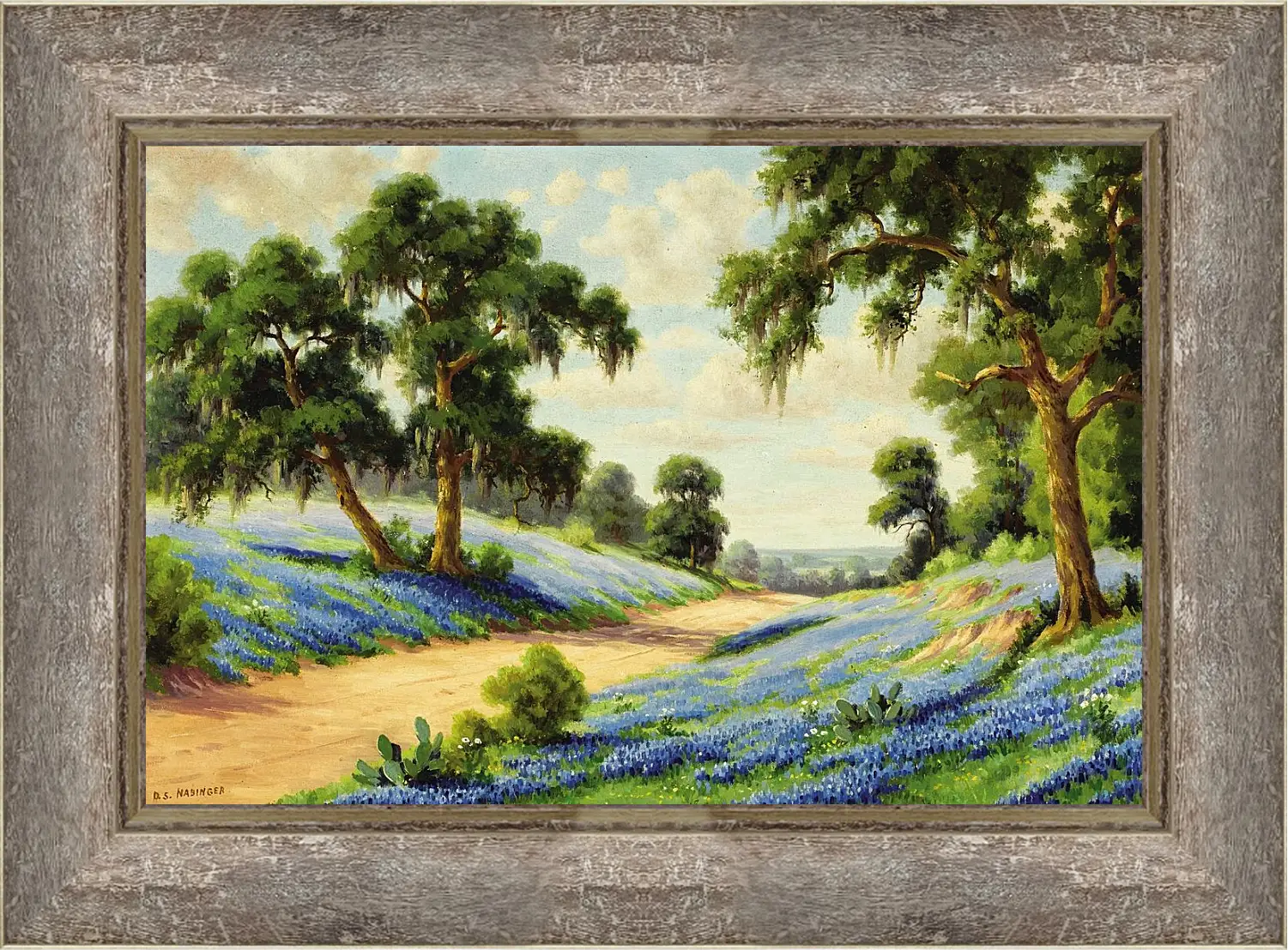 Картина в раме - Лес