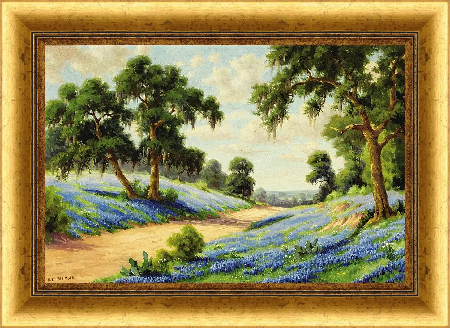 Картина в раме - Лес