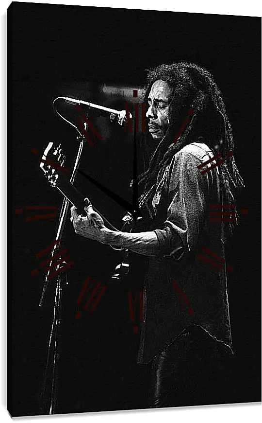 Часы картина - Боб Марли. Bob Marley