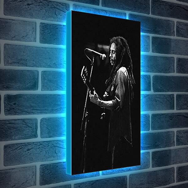 Лайтбокс световая панель - Боб Марли. Bob Marley