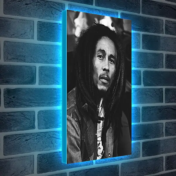 Лайтбокс световая панель - Боб Марли. Bob Marley