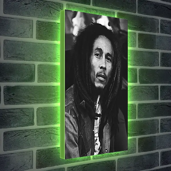 Лайтбокс световая панель - Боб Марли. Bob Marley