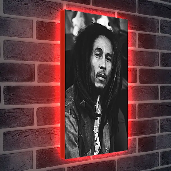 Лайтбокс световая панель - Боб Марли. Bob Marley