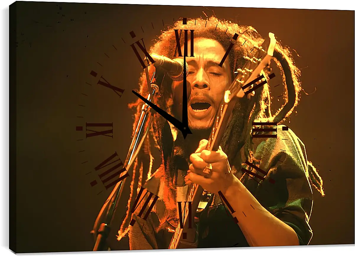 Часы картина - Боб Марли. Bob Marley