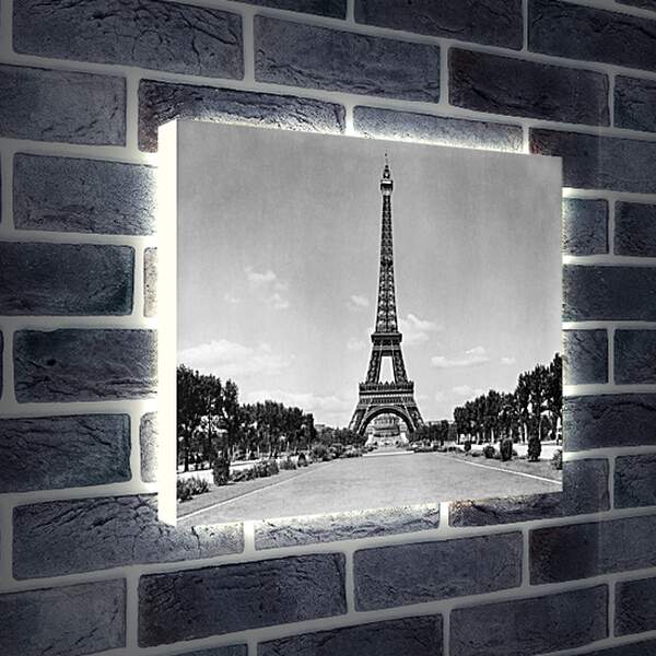 Лайтбокс световая панель - Эйфелева башня 1909г. Париж