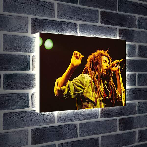 Лайтбокс световая панель - Боб Марли. Bob Marley