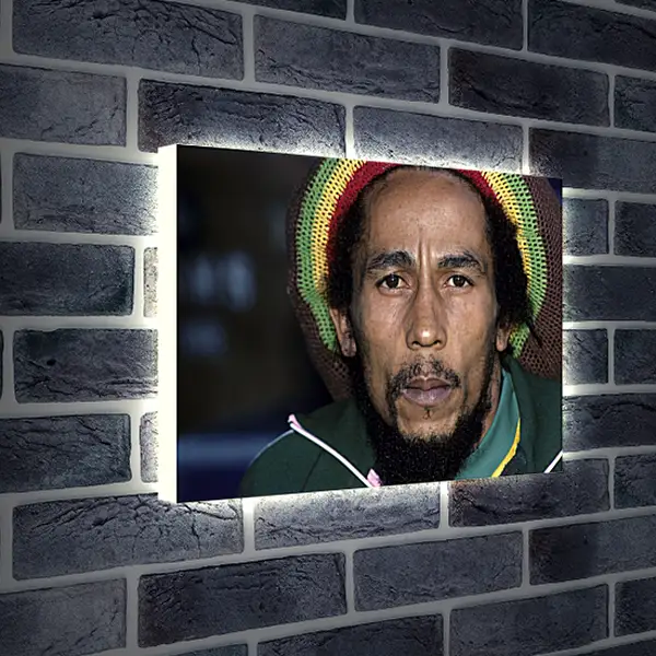 Лайтбокс световая панель - Боб Марли. Bob Marley