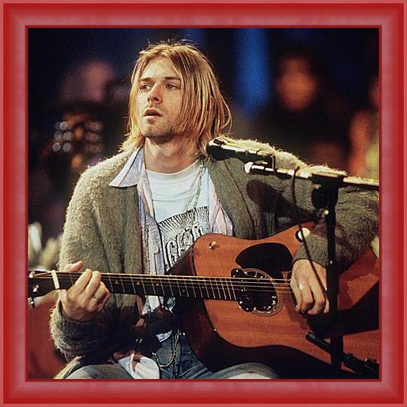 Картина в раме - Нирвана (Nirvana). Курт Кобейн
