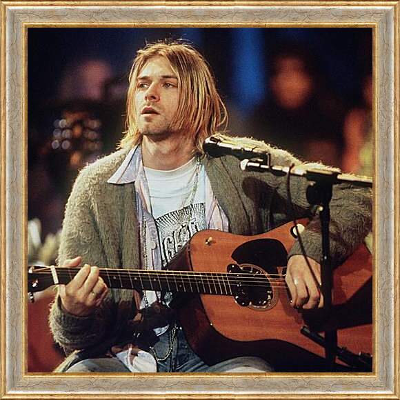 Картина в раме - Нирвана (Nirvana). Курт Кобейн