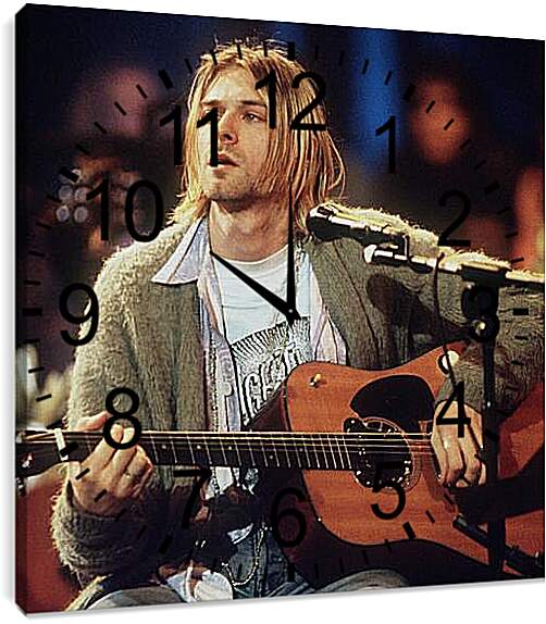 Часы картина - Нирвана (Nirvana). Курт Кобейн