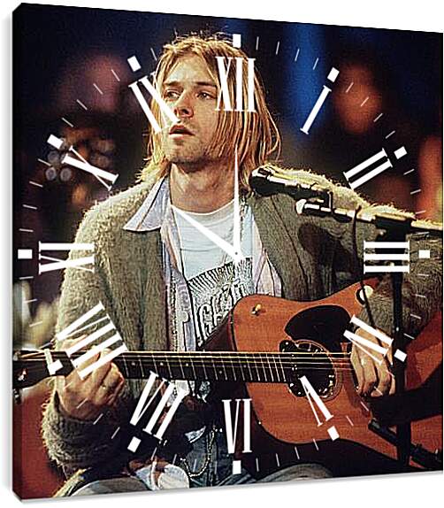 Часы картина - Нирвана (Nirvana). Курт Кобейн