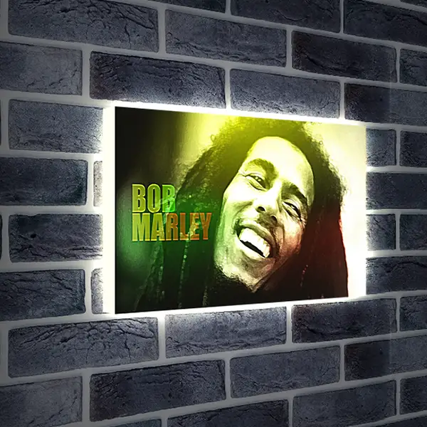 Лайтбокс световая панель - Боб Марли. Bob Marley