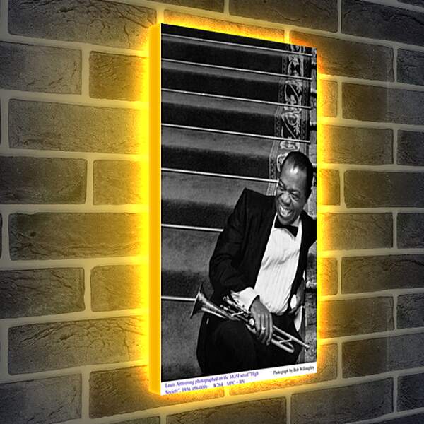 Лайтбокс световая панель - Louis Armstrong - Луи Армстронг
