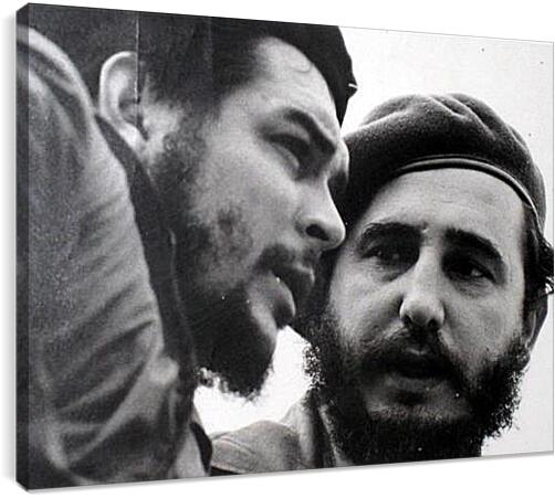 Постер и плакат - Che Guevara - Че Гевара и Фидель Кастро
