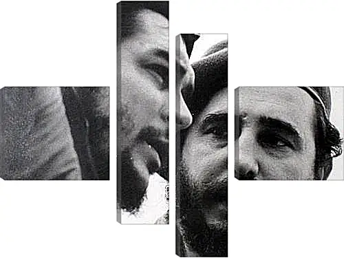 Модульная картина - Che Guevara - Че Гевара и Фидель Кастро
